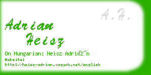 adrian heisz business card